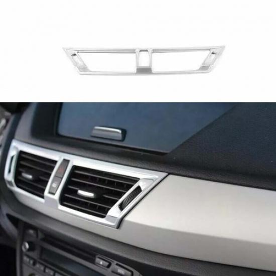 Central Console Air Outlet Vent Cover Matte Silver 2010-2015 Fit For BMW X1 E84