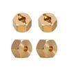 4 Pcs Brass Weighted Wheel Hex Hub 8/9/10MM For 1/10 Rc Crawler Vehicle Axial SCX10 90046 RR10 RGT 86100 MST UTB18 Parts