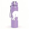1PC Simple Elephant Outline Pattern 750ml Color Plastic Sports Water Bottle Leakproof Flip Straw Lid Suitable for Sports Office Home Use