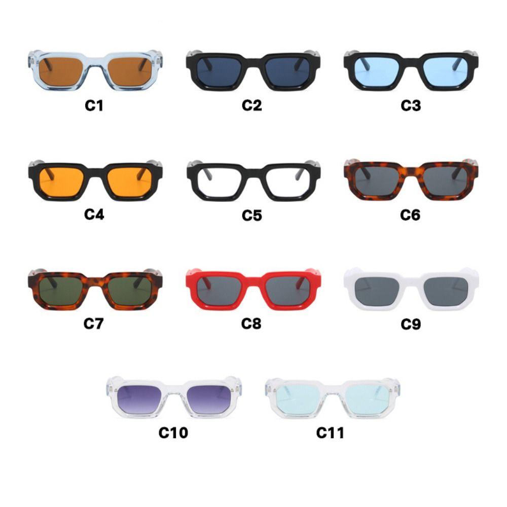 UV400 Protection Square Frame Sunglasses Y2K Eyewear Fashion Punk Sun Glasses  for Women & Men