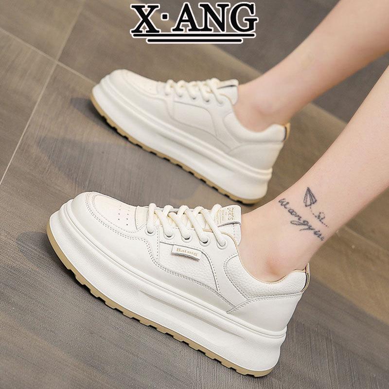 

Thick-soled heightening leather panda board shoes women s shoes 2025 spring new versatile casual sports shoes little white shoes women s 35