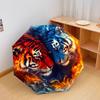 1 PC Automatic Folding Umbrella - Yin Yang Tigers Pattern, Portable & Foldable Design with 8 Ribs, Christmas Birthday Gifts