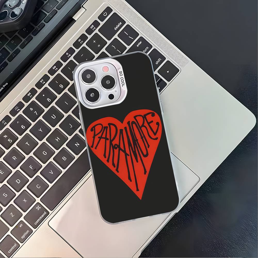 P-ParamoreS Band Phone Case For iPhone 17,16,15,14,13,12,11,Pro,XS,Max,Plus,Mini,SE4,E White Matte Shockproof Cover