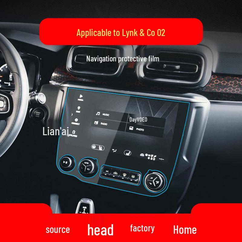 Navigation and Instrument Screen Protective Film for Lynk&Co 03, Fits 25 Models