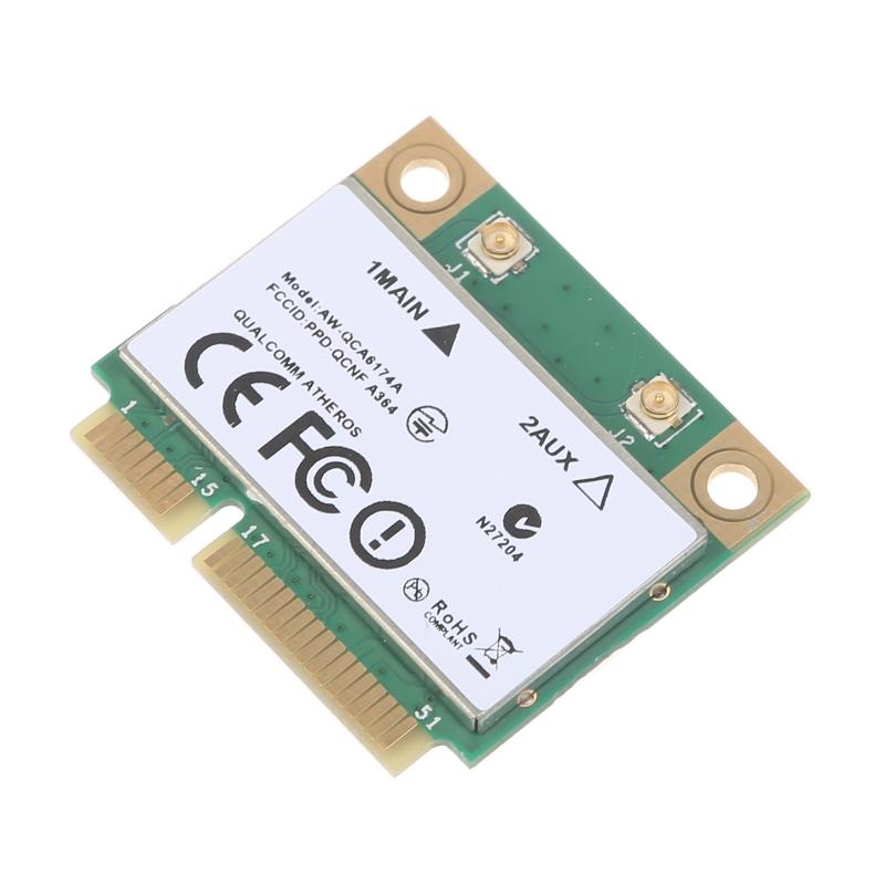 Wireless K Card QCA6174 Atheros 802.11ac  Band 2.4/5GHz 1200Mbps  PCI-E WiFi Card Bluetooth-compatible4.1