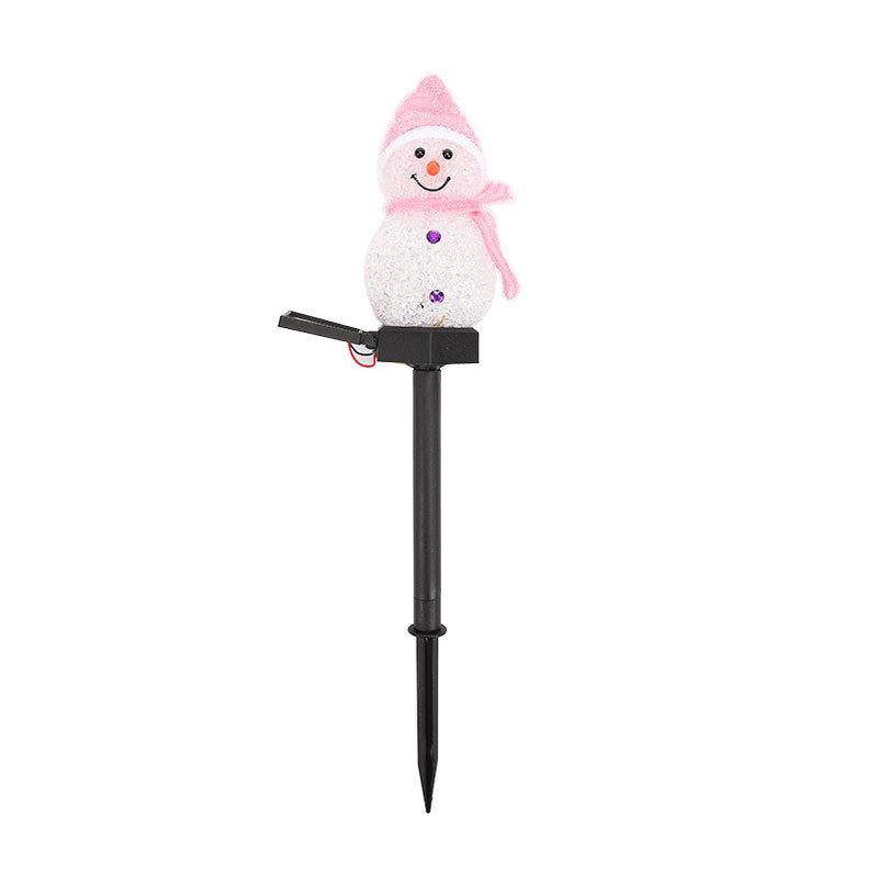 Christmas Solar LED Lights Santa Claus Tree Garden Decoration Waterproof Light Outdoor Post Lamp Lawn Landscape Led Solar Light