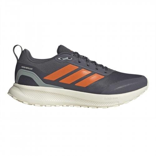 Adidas (9 Uk, Aurora Green/Orange) Mens Runfalcon 5 Water Repellent Shoes - Image 2