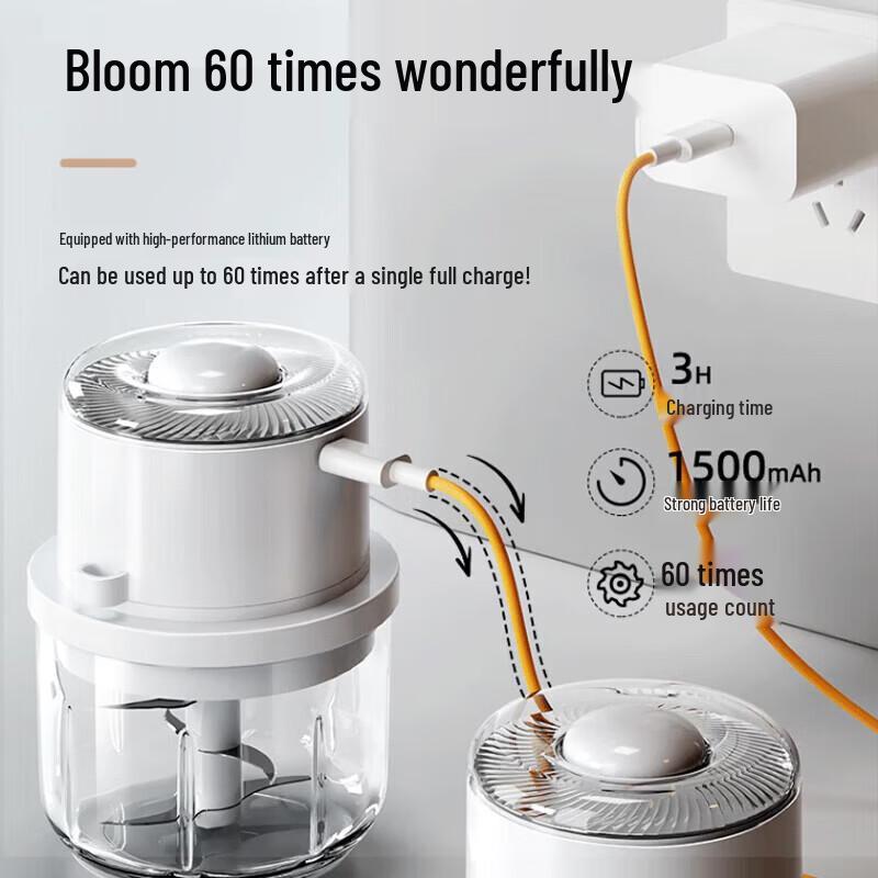 Electric Garlic Chopper Mini Food Processor