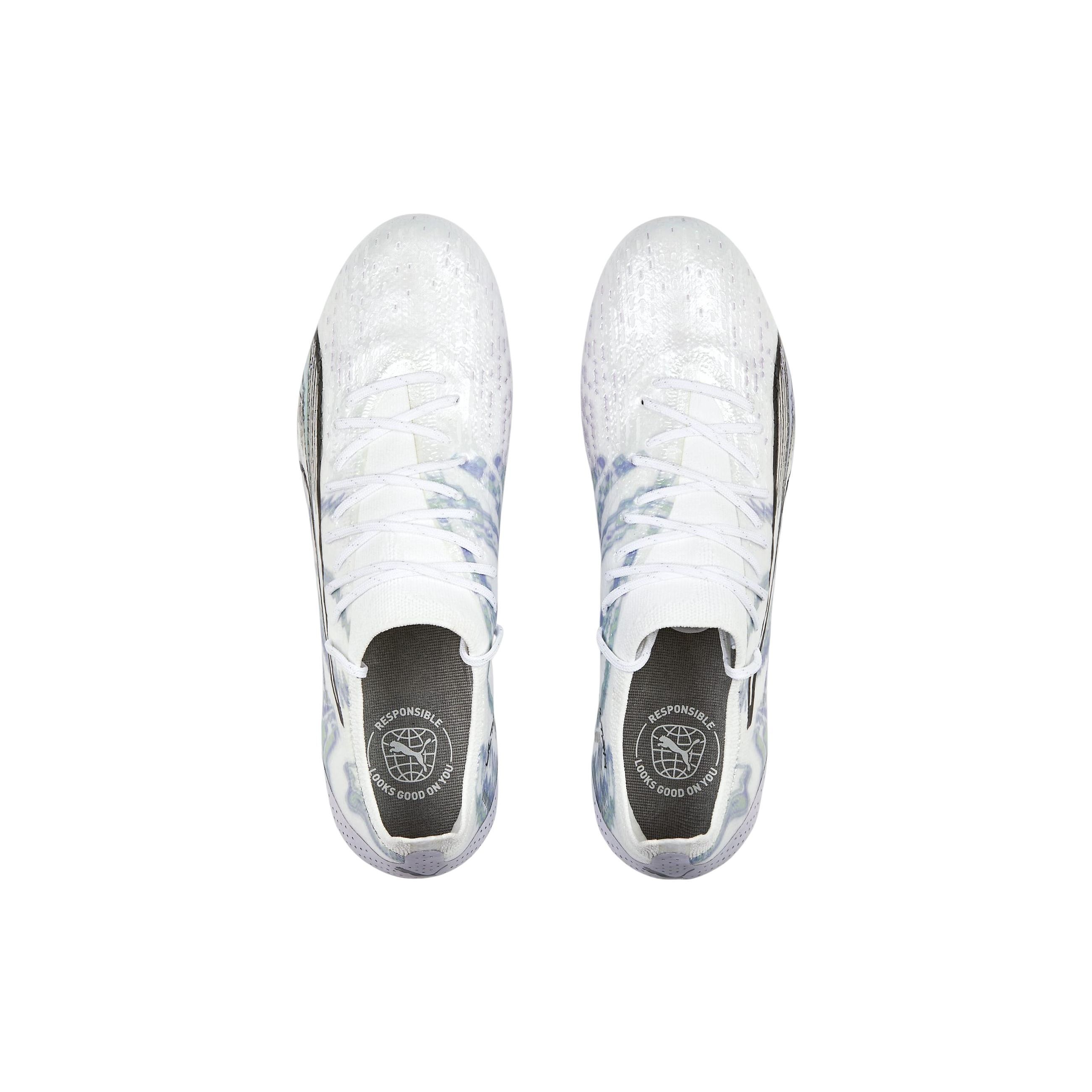 Кроссовки Puma Ultra Ultimate FG AG Brilliance Women Белый Черный Весна-Лаванда 107329-01 — фото 4