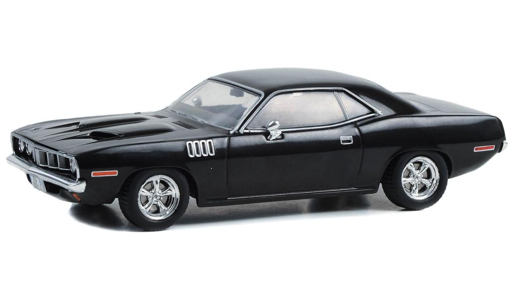1971 Plymouth Barracuda Black John Wick Chapter 4 (2023) Movie Hollywood Series 1/43 Diecast Model Car Greenlight 86641