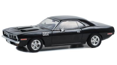 1971 Plymouth Barracuda Schwarz John Wick Kapitel 4 (2023) Film Hollywood Serie 1/43 Diecast Modellauto Greenlight 86641
