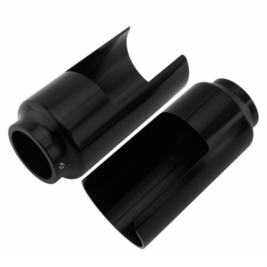 6ks Černé kryty prachovek vidlic Sada krytek trubek Pro Softail Breakout FXBR FXBRS 18-21