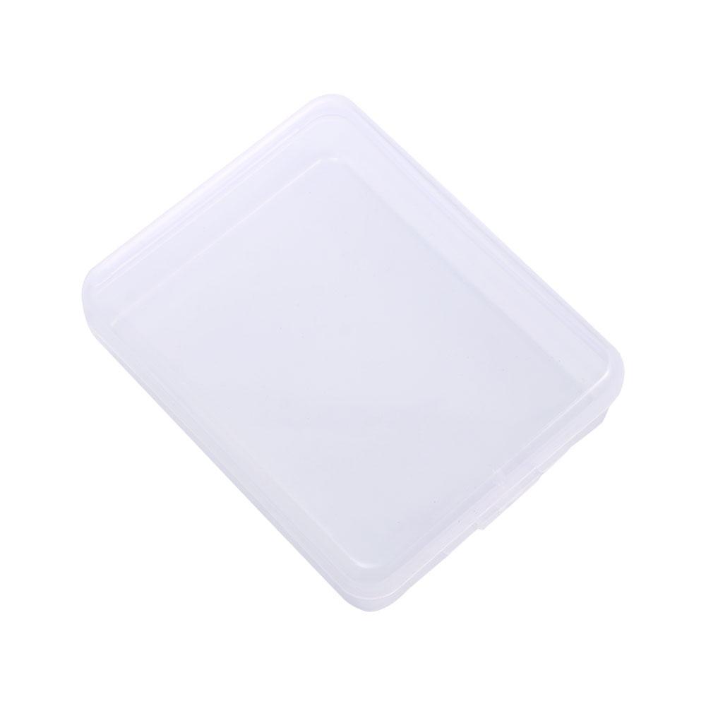 

Protection Rectangle Container Portable Face Masks Dustproof Transparent Storage Box Powder Puff Case Mask Storage Case белый