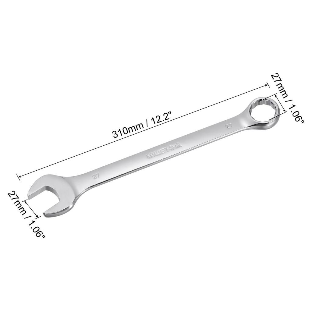 Metric Combination Wrench Spanner 12-Point Box Open End Wrench Cr-V Hand Tools 7/14/20/25/26/27/28/29/30/32/34mm