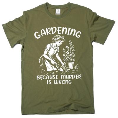 Garderning Funny T-shirt Mom Grandma Wife Halloween Humorous Sarcastic Tee Shirt