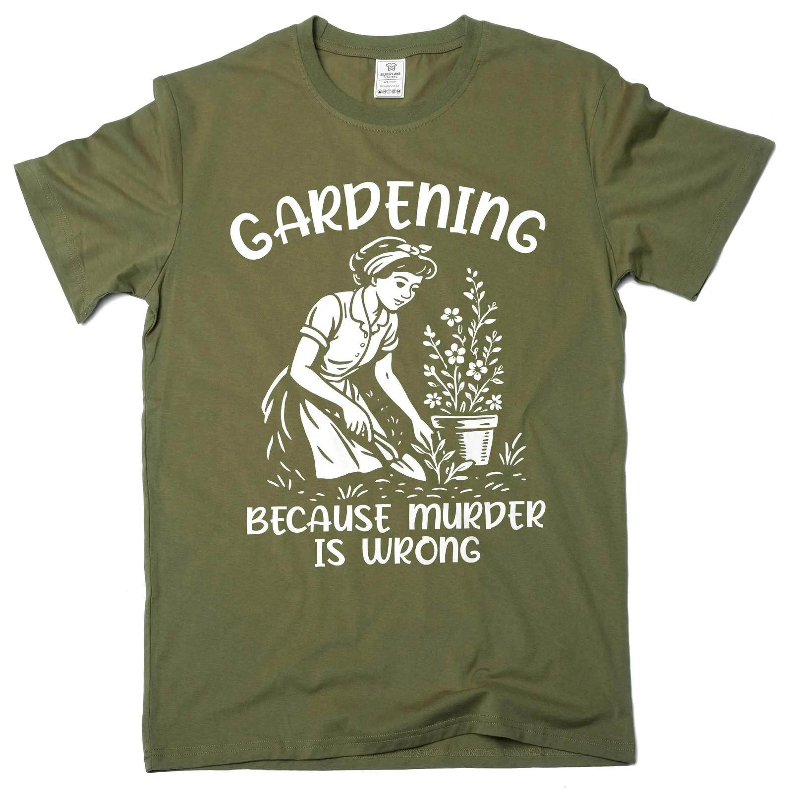 Garderning Funny T-shirt mom grandma wife Halloween humorous sarcastic tee shirt XL