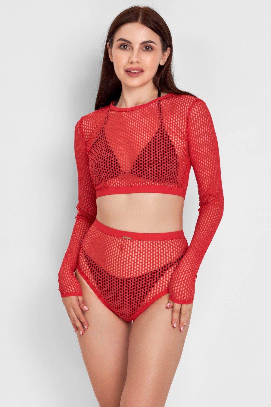 

Купальник із м якою чашкою, плавки сліп Anabel Arto (78788) 44B/M прозорий колір чорний