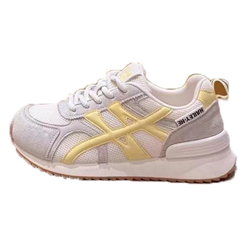 Mesh Breathable Sneakers Women's 2025 New Summer Little White Mesh Shoes Lightweight Soft-soled Forrest Gump Training Running Shoes