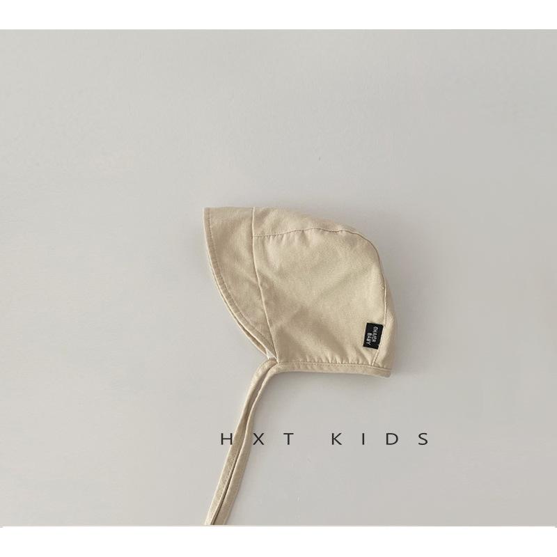 

Baby Ear Protection Hat Autumn Solid Color Lace Up Windproof Hat Infant Baby Autumn and Winter Style Pullover Hat 41-46cm