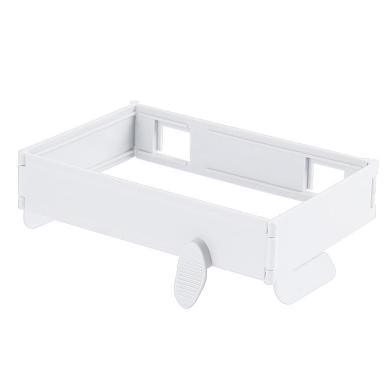 Foldable Trash Bag Holder Wall-Mounted Kitchen Garbage Bag Organizer Hanging Plastic Bag Film Storage Rack Container Dispenser