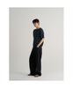 8SECONDS Striped Round Knit Pullover Navy