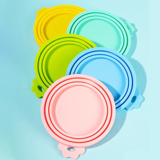 Haustier Dosenverschluss Universal Silikon Haustierfutter Dosenabdeckungen Gute Abdichtung Auslaufsicher Leicht zu Reinigen Katzen Dosenverschlüsse zur Aufbewahrung von Haustierfutter