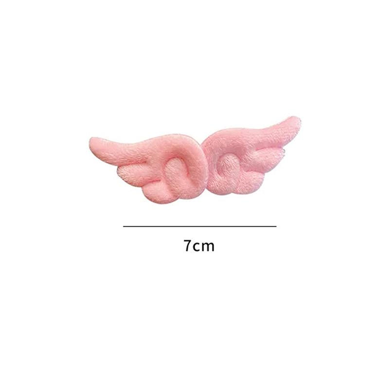 2 Stück Niedliche Engelsflügel Plüsch Haarnadel Kinder Mädchen Haarspange Accessoires Haarspangen Haargreifer Kopfschmuck Kopfbedeckung Haarspange Ornamente