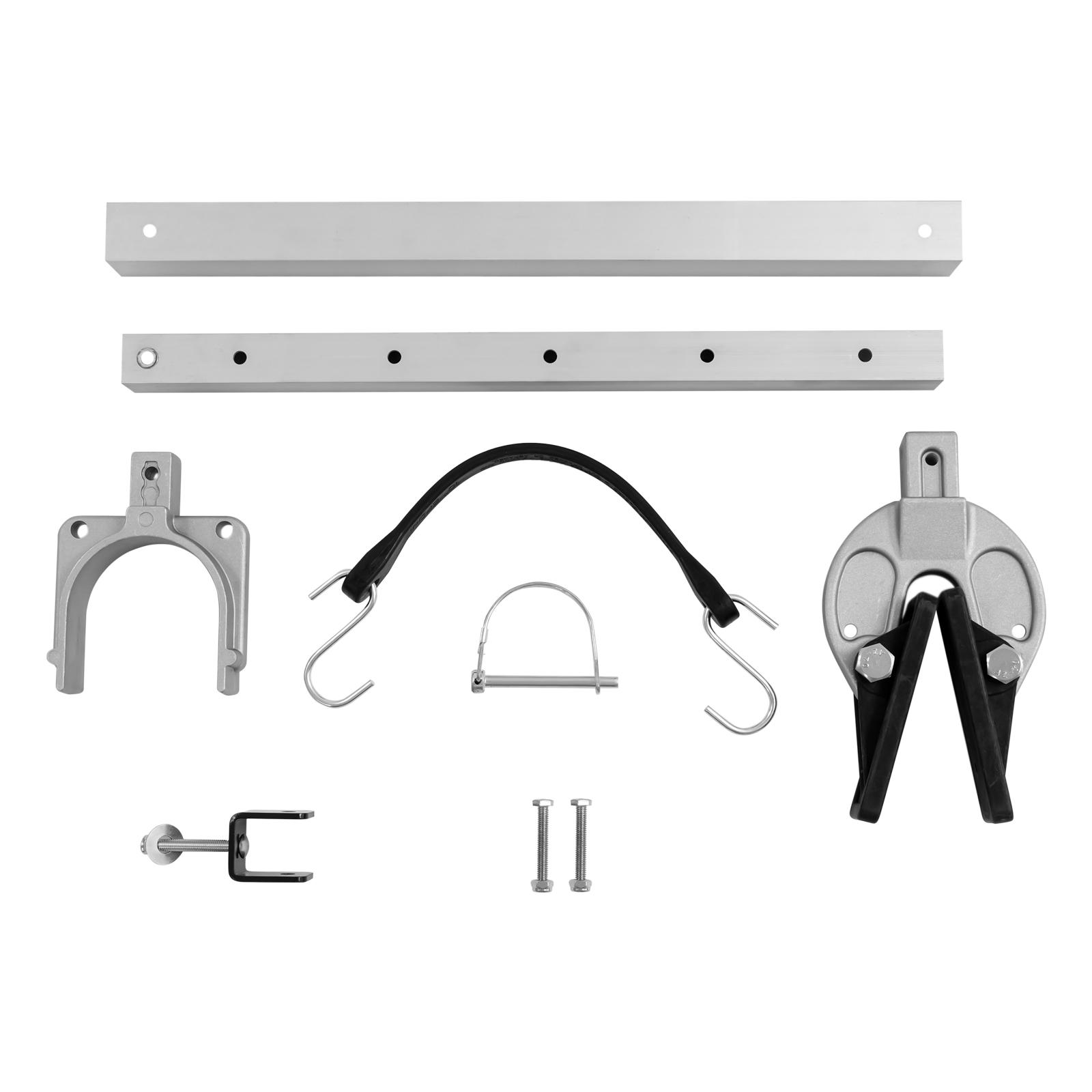 23-35 in Adjustable Transom Saver for Outboard Motor Rustproof Boat Transom Saver for Outboard Motor ≤100 Horsepower серебряный