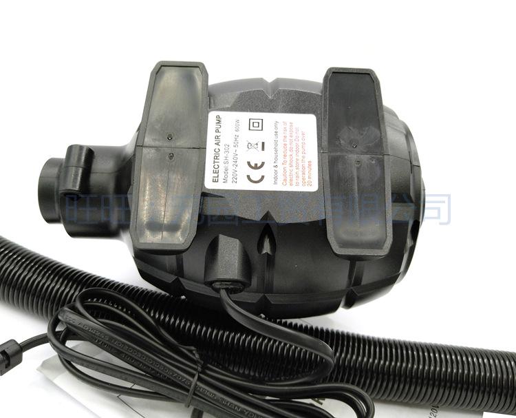 600W Compact Electric Air Pump for Inflatable Boats, Rafts, Tents, and More