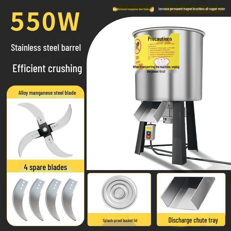 

All-in-One Stainless Steel Feed Chopper & Grinder for Poultry