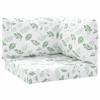 VidaXL Palette Cushions 3 Pcs Leaf Pattern Oxford Fabric, Cushion, Sofa Cushion, Back Pillow 361788