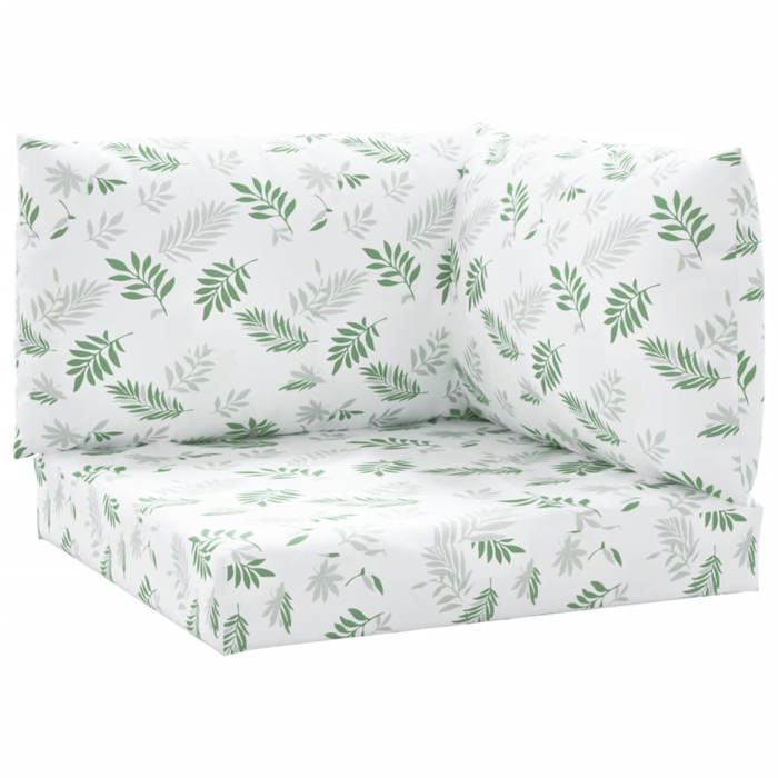 VidaXL Palette Cushions 3 Pcs Leaf Pattern Oxford Fabric, Cushion, Sofa Cushion, Back Pillow 361788
