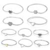 Bracelet For Women Charms Beads Love Heart Bracelets Bangles Snake Chain Luxury DIY Jewelry Gift