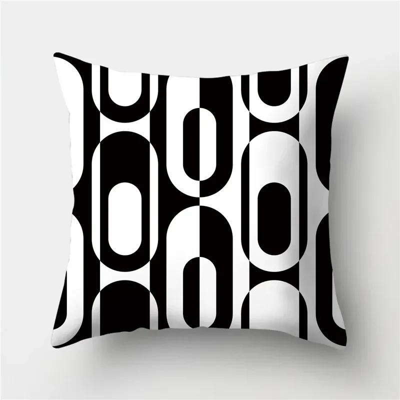Gold Black Geometric Cushion Cover Polyester Decorative Sofa Cushions Pillow Covers Throw S   Cases Home Decor