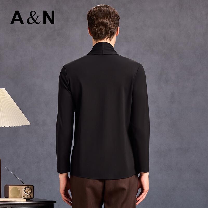 Antuniao Men's Chinese Print Faux Two-Piece Knit Cardigan Jacket