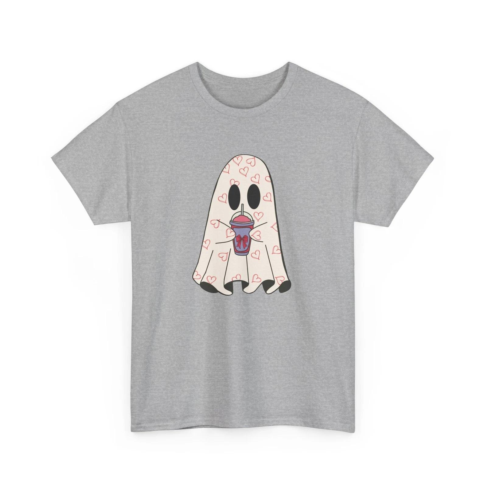 Horror Ghost T-Shirt | Spooky Halloween Spirit Tee | Haunted Paranormal Shirt S