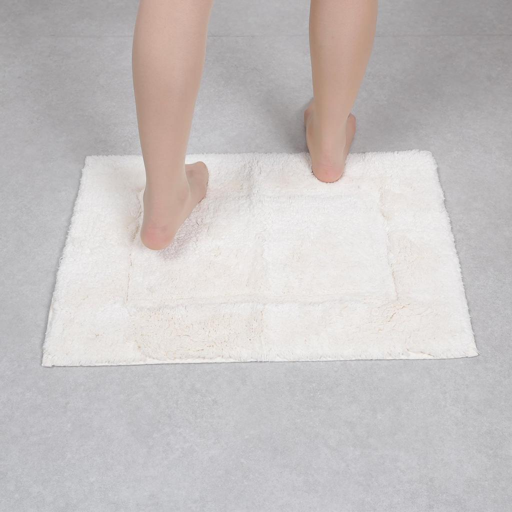 Marushin Bath Mat, Premium Cotton Ivory, Made in Portugal, 0367099600