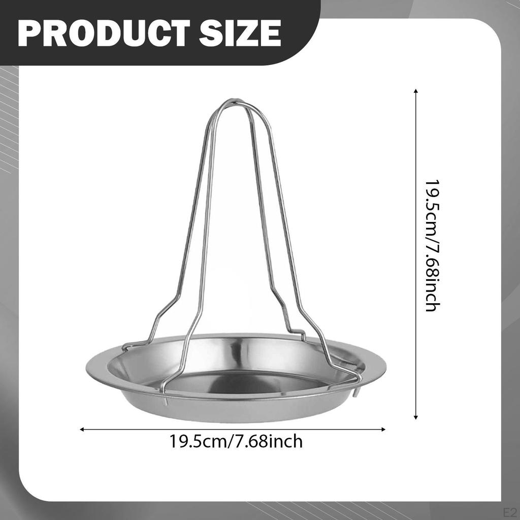 Chicken Roaster Rack Grill Holder Easy To Clean Unique Multipurpose Turkey Standing