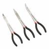 Basic Tool Set, 3-Piece Long Reach Pliers Set, Silver, Black