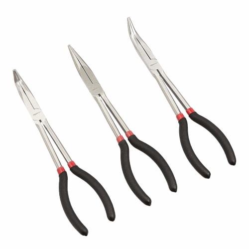 

Basic Tool Set, 3-Piece Long Reach Pliers Set, Silver, Black