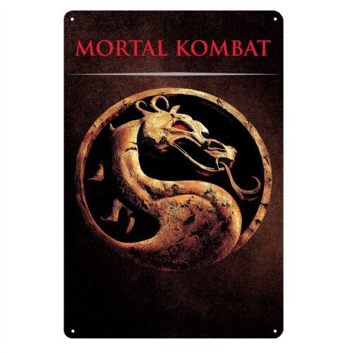Mortal Kombat Movie Metal Poster Tin Sign xcm aluminum 20x30cm(7.8x11.8inch)