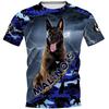 3D-tryckta T-shirts Herr Casual Toppar O-hals Snabbtorkande Kortärmad T-shirt