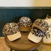 Adjustable Plush Baseball Cap Vintage Winter Baseball Cap Leopard Print Baseball Cap  Autumn Winter