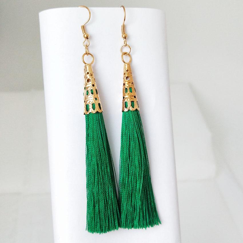 Bohemian Handmade Long Tassel Earrings for Women