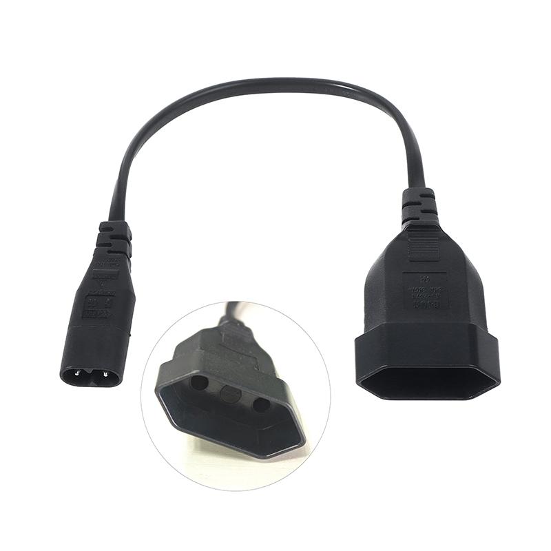 For Pdu Ups 25Cm Iec320 C8 Male To Europe Schoko Cee7/16 Outlet Female Socket Power Extension Cable
