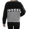 Women's Casual Round Neck Colorblock Pullover Sweater Geometric Long Sleeve Contrast Color Top