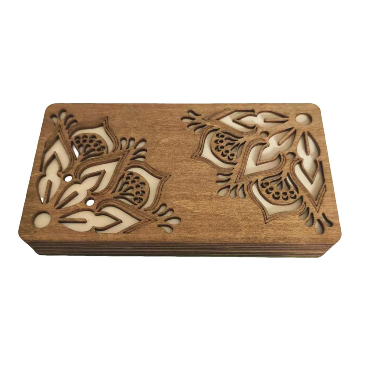 Органайзер для хранения бусин Yousheng деревянный ящик для хранения с крышкой многоярусный лоток для сортировки бусин органайзер для принадлежностей для работы с бусинами для любителей рукоделия из бисера S 1144₽