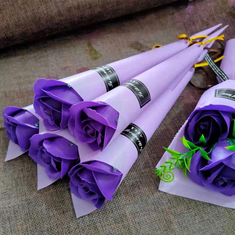 Lehrertagsgeschenk: Künstlicher Rosenstrauß - Seifenblumen für den Valentinstag