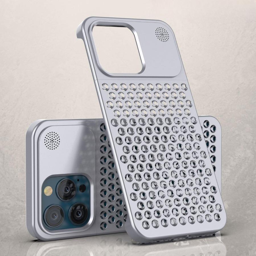 Exquisite Aromatherapy 16 Pro Max Case for IPhone 15 14 Plus 13 12 Pro Max Aluminum Metal Frameless Anti-scratch Luxury Cover
