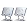 Foldable Bracket Stand 360 Degree Rotating Swivel CNC Hollowed Tablet Holder Desk Anti Slip Height Adjustable for IPad/iPhone 14